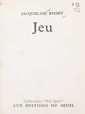 cover image of Jeu